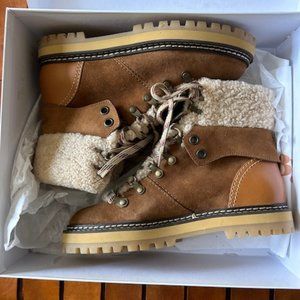 See by Chloe Eileen Shearling Hiking Boots